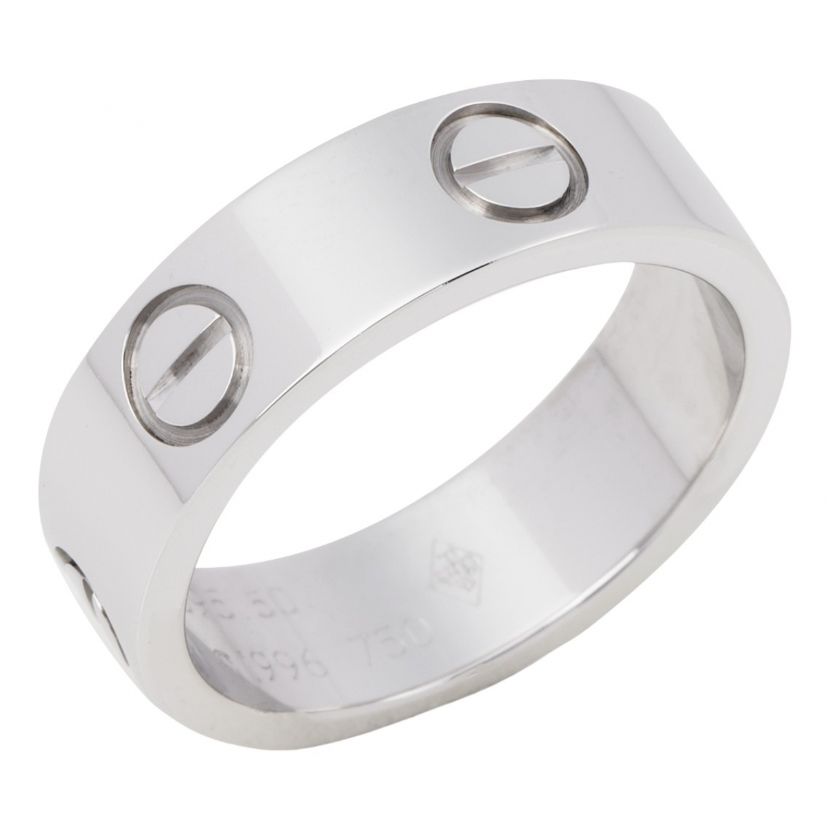 white gold ring Cartier Silver size 